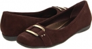 Dark Brown Kid Suede Trotters Sizzle Signature for Women (Size 5.5)