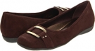 Dark Brown Kid Suede Trotters Sizzle Signature for Women (Size 10)