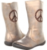 Copper Ice Age w/ Dark Brown Suede & Jewel Trim Jumping Jacks Kids Peace for Kids (Size 9.5)