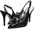 Black Satin Stuart Weitzman Bridal & Evening Collection Fireworks for Women (Size 8.5)