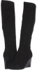 Black Suede Cole Haan Cora Wedge Boot for Women (Size 11)