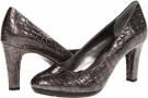 Pewter Patent Croco Anne Klein Clemence for Women (Size 7)