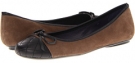 Dark Taupe Suede/Black Nappa Vaneli Bart for Women (Size 7.5)