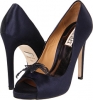 Navy Satin Badgley Mischka Reta for Women (Size 6)