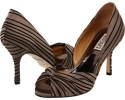 Olive Stripe Badgley Mischka Ryder for Women (Size 6.5)