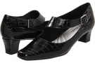 Black Patent Croco Easy Street Samantha for Women (Size 5)