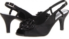 Black Satin Annie Cara for Women (Size 13)