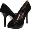 Black Suede/Black Patent Leather Isola Nara for Women (Size 6.5)