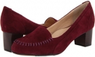 Port Wine Kid Suede Taryn Rose Joy for Women (Size 9.5)