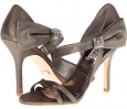 Pewter Metallic Satin Badgley Mischka Sophia for Women (Size 5.5)