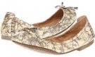 Silver Multi Metallic Leather Frye Carson Collapsible Ballet for Women (Size 11)