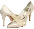 Ivory Satin Stuart Weitzman Bridal & Evening Collection Tiptop for Women (Size 7.5)