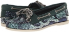 Olive Python Sperry Top-Sider Audrey for Women (Size 5.5)