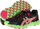 Black/Pink/Green ASICS GEL-FujiTrainer 2 for Women (Size 5)