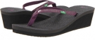 Purple Sanuk Yoga Spree Wedge for Women (Size 8)