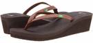 Brown Sanuk Yoga Spree Wedge for Women (Size 7)