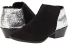 Black/Silver Glitter UNIONBAY Emma Bootie for Women (Size 7)