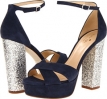 Navy Suede/Silver Glitter Kate Spade New York Isis for Women (Size 7.5)