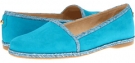 Turquoise Nubuck Stuart Weitzman Espadella for Women (Size 5)