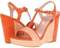 Peach Raffia Braid Stuart Weitzman Matey for Women (Size 10.5)