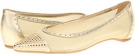 Bright Gold Nappa Stuart Weitzman Tipper for Women (Size 5)