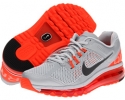 Pure Platinum/Total Crimson/Wolf Grey/Dark Grey Nike Air Max + 2013 for Women (Size 12)