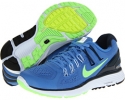 Distance Blue/Armory Navy/Flash Lime/Reflect Silver Nike Lunareclipse+ 3 for Women (Size 9.5)