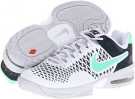 White/Armory Navy/Geyser Grey/Green Glow Nike Air Max Cage for Women (Size 10.5)