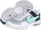 White/Armory Navy/Geyser Grey/Green Glow Nike Air Max Cage for Women (Size 5)