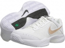 White/Dark Base Grey/Metallic Red Bronze Nike Air Cage Court for Women (Size 10)