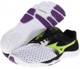 White/Lime Punch/Anthracite Mizuno Wave Evo Cursoris for Women (Size 7.5)