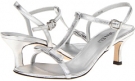 Silver Metallic Nappa Vaneli Marielda for Women (Size 8.5)