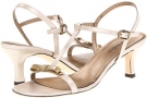 Sand Pearl Nappa/Taupe Smack Patent Vaneli Marielda for Women (Size 10.5)