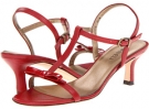 Red Nappa/Red Smack Patent Vaneli Marielda for Women (Size 4)