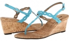 Turquoise E-Suede Vaneli Mariem for Women (Size 5)