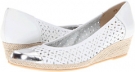 White Nappa/Silver Met Nappa Sesto Meucci Maida for Women (Size 9)