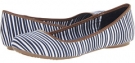 Elegant Navy/White Striped Fabric Dr. Scholl's Friendly for Women (Size 10)