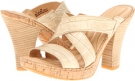 Born Emden - Crown Collection (Ivory Metallic Croc Print Size 7