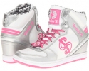 Silver/White/Pink SKECHERS Daddy's Money - Gimme Moolah for Women (Size 8)