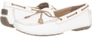 White Leather Clarks England Dunbar Racer for Women (Size 8)