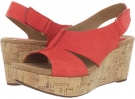 Red Nubuck Clarks England Caslynn Lizzie for Women (Size 12)