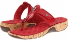 Red Veg Calf Leather SoftWalk Boulder for Women (Size 7)