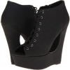 Black/Black Cow Silk Steve Madden Dylonn for Women (Size 10)