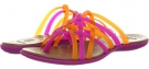 Fuchsia/Bronze Crocs Huarache Flip Flop for Women (Size 8)