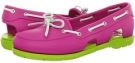 Fuchsia/Volt Green Crocs Beach Line Boat Shoe for Women (Size 8)