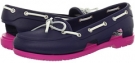 Nautical Navy/Fuchsia Crocs Beach Line Boat Shoe for Women (Size 4)