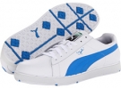 White/Brilliant Blue PUMA Golf PG Clyde Golf for Men (Size 7.5)