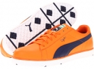 Vibrant Orange/Evening Blue PUMA Golf PG Clyde Golf for Men (Size 11.5)