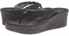 Black/Black Cow Silk OluKai Pale Lio W for Women (Size 7)