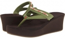 Leaf Green/Dark Java OluKai Auhele W for Women (Size 8)